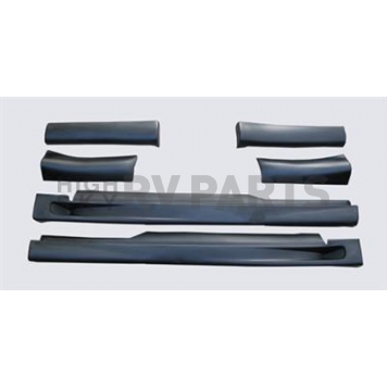 Street Scene Side Skirt - Bare Urethane Black Set of 6 - 95070824