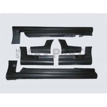Street Scene Side Skirt - Bare Urethane Black Set of 6 - 95070840