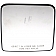 Help! By Dorman Exterior Mirror Glass Rectangular Power Single - 56299