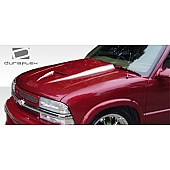 Extreme Dimensions Hood - Primered Fiberglass Black - 103018