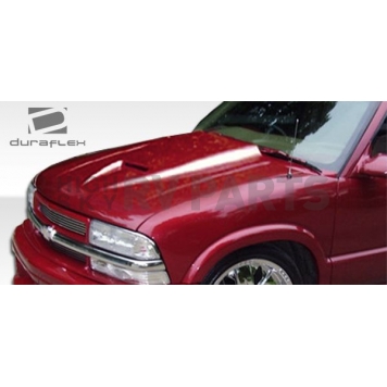 Extreme Dimensions Hood - Primered Fiberglass Black - 103018