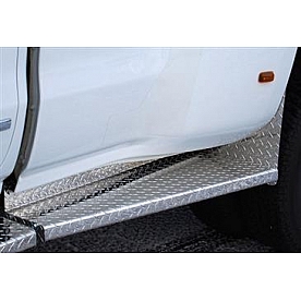 Owens Products Running Board - Box Board Aluminum Silver Diamond Plate - OC9438DX5