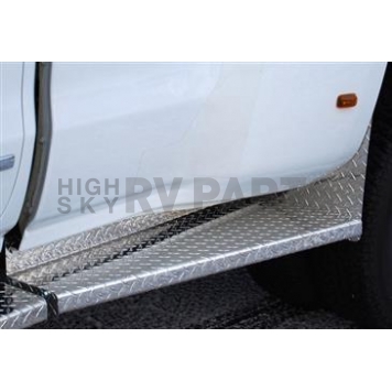 Owens Products Running Board - Box Board Aluminum Silver Diamond Plate - OC9438DX5