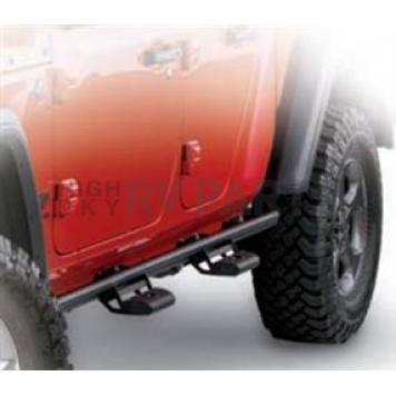 Warn Rocker Panel Guard - Steel Black Powder Coated Set Of 2 - 102759