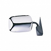 K-Source Exterior Mirror Manual OEM Silver Single - 60017C