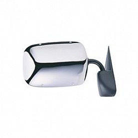 K-Source Exterior Mirror Manual OEM Silver Single - 60017C