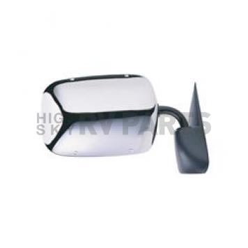 K-Source Exterior Mirror Manual OEM Silver Single - 60017C
