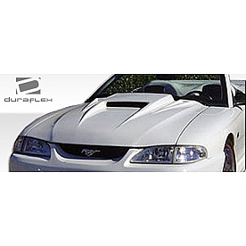Extreme Dimensions Hood - Primered Fiberglass Black - 101423