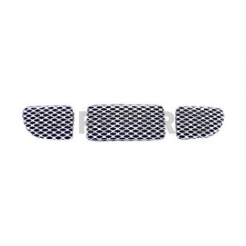 Street Scene Bumper Grille Insert Mesh Satin Silver Aluminum - 95077737