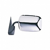 K-Source Exterior Mirror Manual OEM Silver Single - 60018C