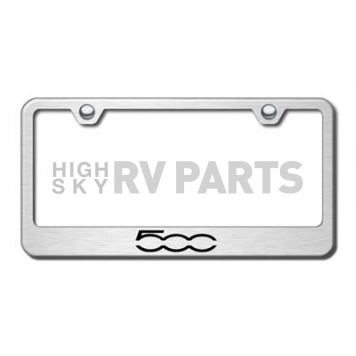 Automotive Gold License Plate Frame - Silver Stainless Steel - LFF500ES