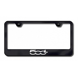 Automotive Gold License Plate Frame - Black Stainless Steel - LFF500LEB
