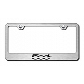 Automotive Gold License Plate Frame - Silver Stainless Steel - LFF500LES