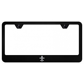 Automotive Gold License Plate Frame - Black Stainless Steel - LFFDLEB