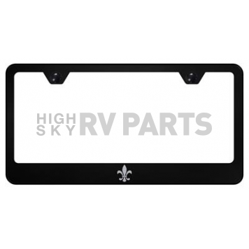 Automotive Gold License Plate Frame - Black Stainless Steel - LFFDLEB