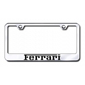 Automotive Gold License Plate Frame - Black Stainless Steel - LFFEREB