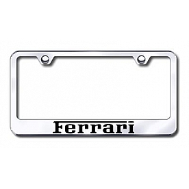 Automotive Gold License Plate Frame - Black Stainless Steel - LFFEREB
