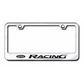 Automotive Gold License Plate Frame - Silver Stainless Steel - LFFORREC