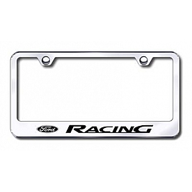 Automotive Gold License Plate Frame - Silver Stainless Steel - LFFORREC
