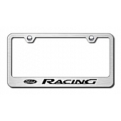 Automotive Gold License Plate Frame - Silver Stainless Steel - LFFORRES