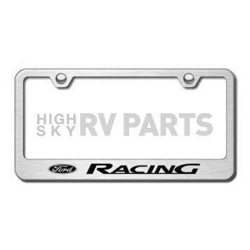 Automotive Gold License Plate Frame - Silver Stainless Steel - LFFORRES