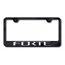 Automotive Gold License Plate Frame - Black Stainless Steel - LFFORTEEB