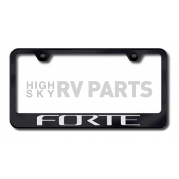 Automotive Gold License Plate Frame - Black Stainless Steel - LFFORTEEB