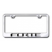 Automotive Gold License Plate Frame - Silver Stainless Steel - LFFORTEEC