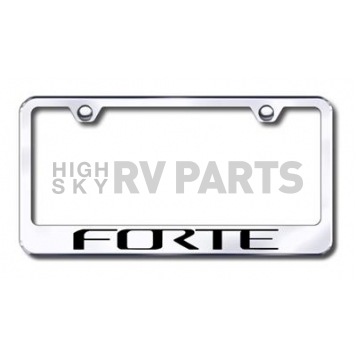 Automotive Gold License Plate Frame - Silver Stainless Steel - LFFORTEEC