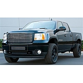 T-Rex Truck Products Bumper Grille Insert Horizontal Bar Polished Silver Billet Aluminum - 25209