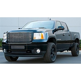 T-Rex Truck Products Bumper Grille Insert Horizontal Bar Polished Silver Billet Aluminum - 25209