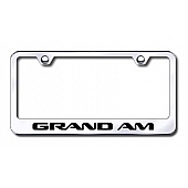Automotive Gold License Plate Frame - Silver Stainless Steel - LFGAMEC