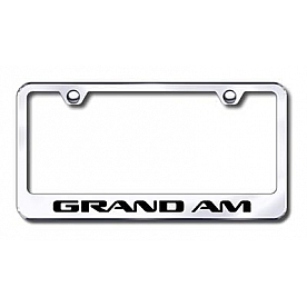 Automotive Gold License Plate Frame - Silver Stainless Steel - LFGAMEC