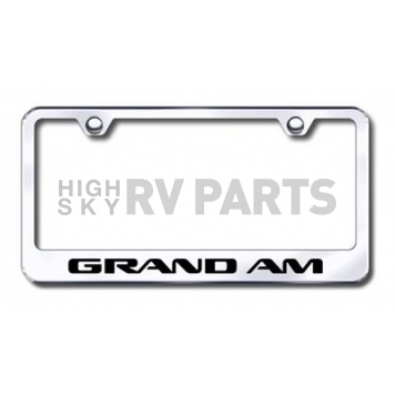 Automotive Gold License Plate Frame - Silver Stainless Steel - LFGAMEC