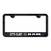 Automotive Gold License Plate Frame - Black Stainless Steel - LFGGLEB
