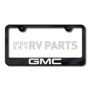 Automotive Gold License Plate Frame - Black Stainless Steel - LFGMCEB