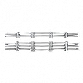 Coast To Coast Grille Insert - Chrome Plated ABS Plastic - GI468