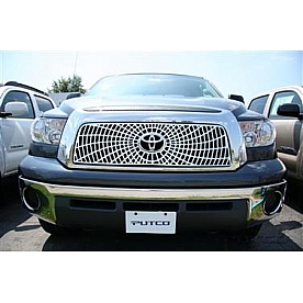 Putco Grille Insert - Polished Aluminum Rectangular - 303192