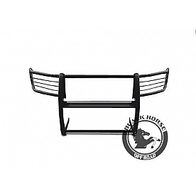 Black Horse Offroad Grille Guard 1-1/2 Inch Black Powder Coated Steel - 17FJ30MA