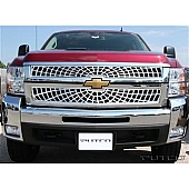 Putco Grille Insert - Polished Aluminum Rectangular - 303195