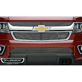 T-Rex Truck Products Bumper Grille Insert Horizontal Bar Polished Silver Billet Aluminum - 25267