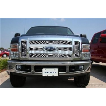 Putco Grille Insert - Polished Aluminum Rectangular - 303197