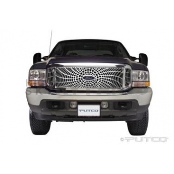 Putco Grille Insert - Polished Aluminum Rectangular - 305405