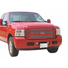 Go Industries Grille Insert - Polished Aluminum Rectangular - 85031