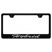 Automotive Gold License Plate Frame - Black Stainless Steel - LFSHYBEB