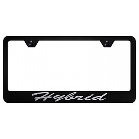Automotive Gold License Plate Frame - Black Stainless Steel - LFSHYBEB