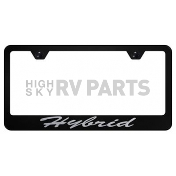 Automotive Gold License Plate Frame - Black Stainless Steel - LFSHYBEB