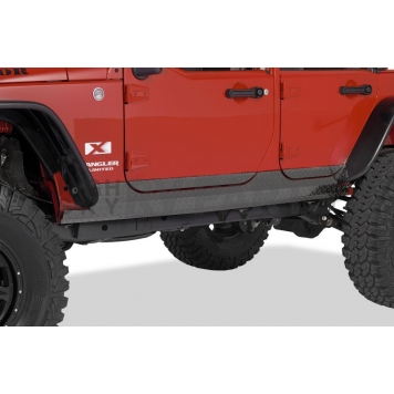 Warrior Products Rocker Panel Guard - Flat Aluminum Black Diamond Plate - 927EPC-1