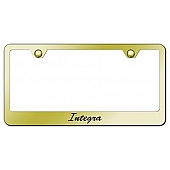 Automotive Gold License Plate Frame - Gold Stainless Steel - LFSINTEG