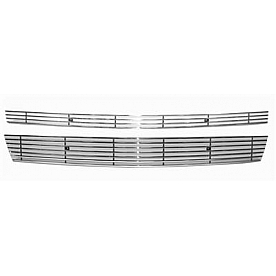 Street Scene Grille Insert - Horizontal Bar Aluminum Polished - 95080147